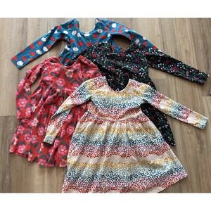 Hanna Andersson Lot Of Skater Dresses With Pockets Bundle Size 5 110 Girls